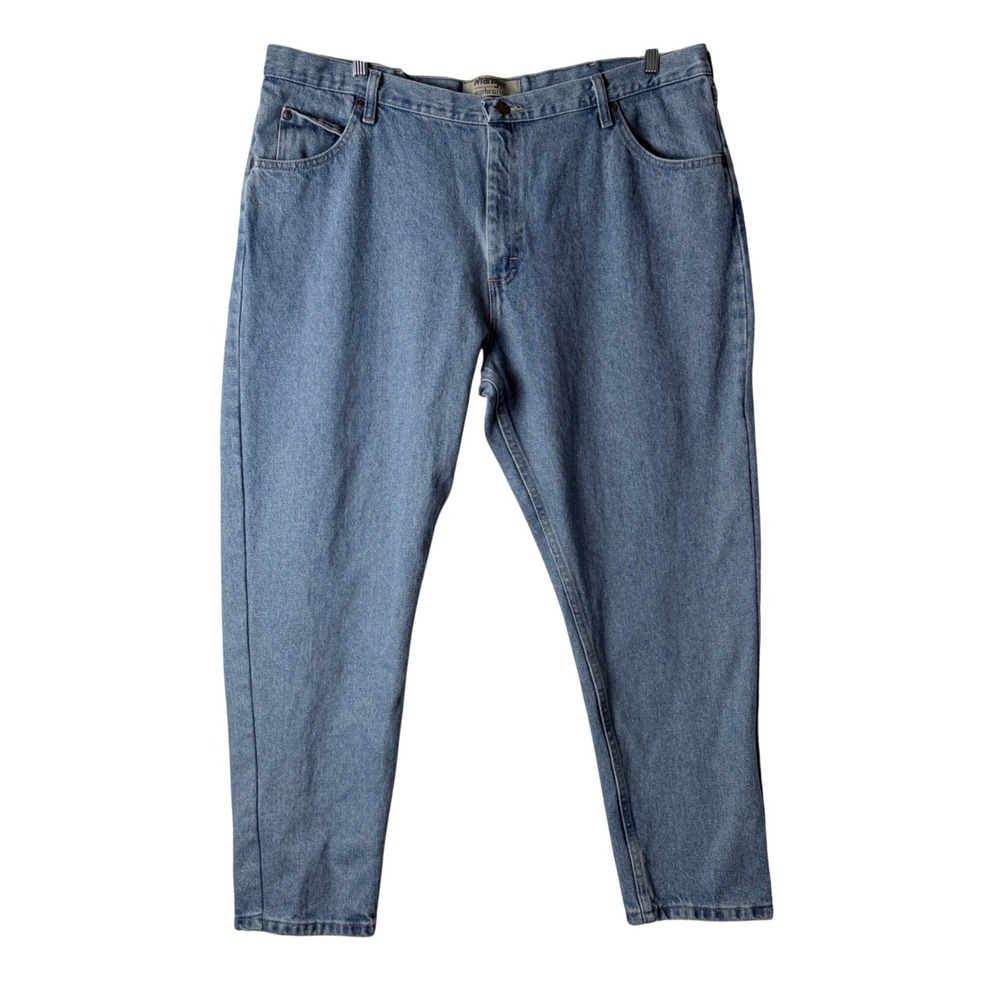 Wrangler Authentics Jeans 100% Cotton 42x28 Light Wash Relaxed Denim Western